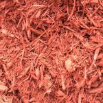red bark mulch close up
