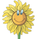 smiling sunflower logo