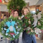 women with wreaths
